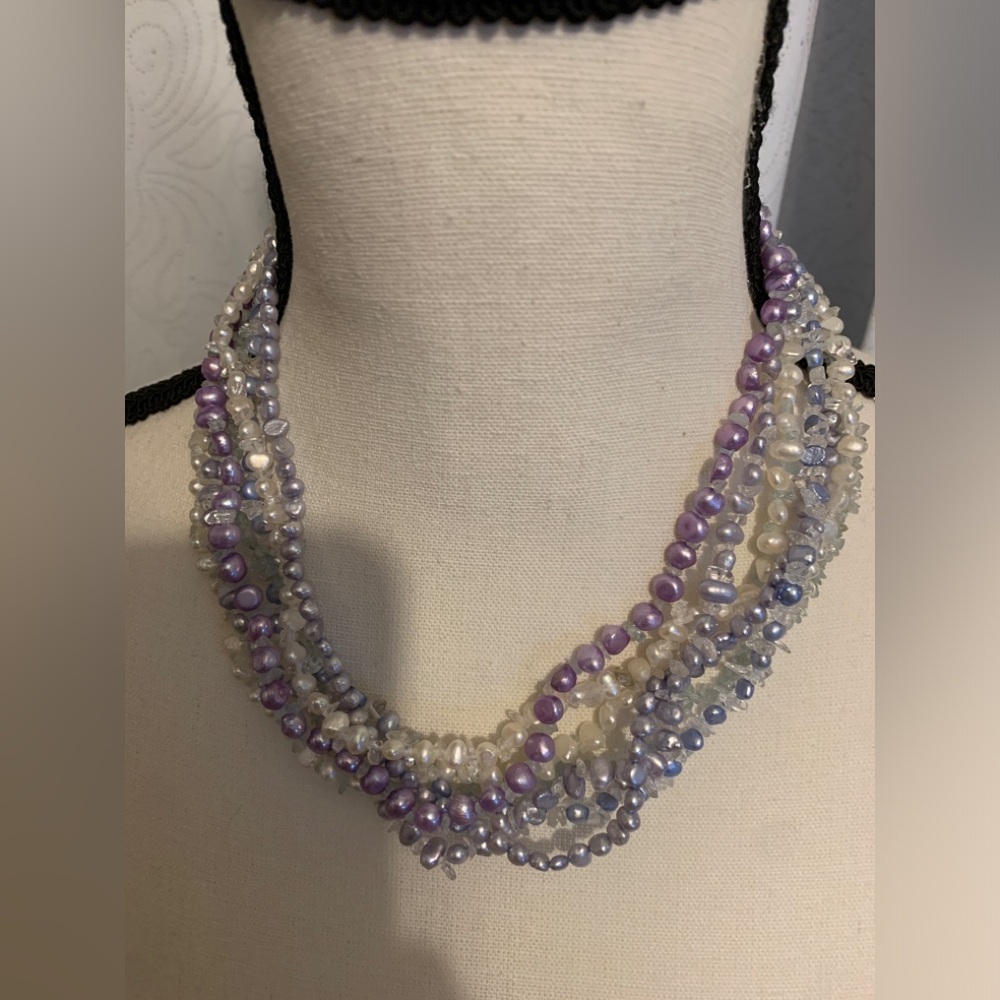 925 Pearl 5x Necklace Clasp Germ Women's Necklace